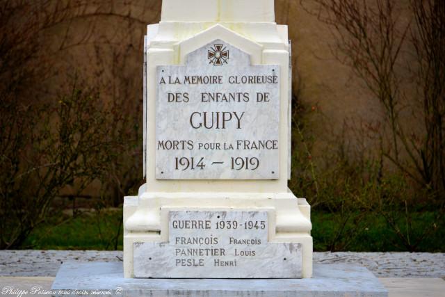 Monument aux Morts de Guipy Nièvre Passion