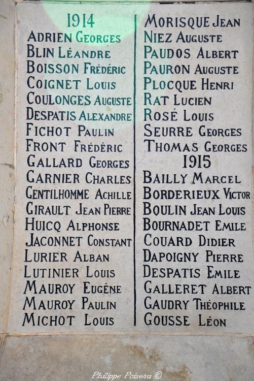 Monument aux Morts de Donzy