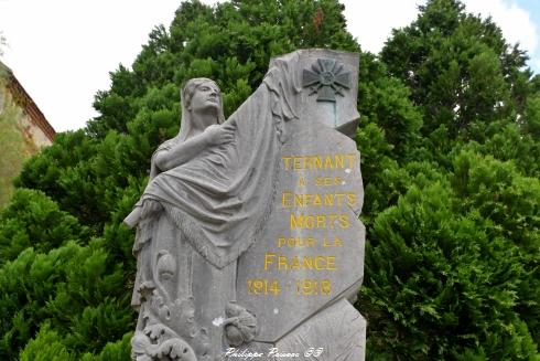 Monument aux morts de Ternant Nièvre Passion