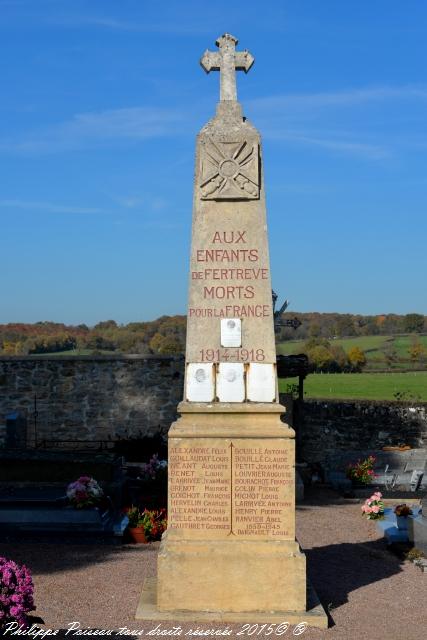 Monument aux Morts de Fertrève Nièvre Passion