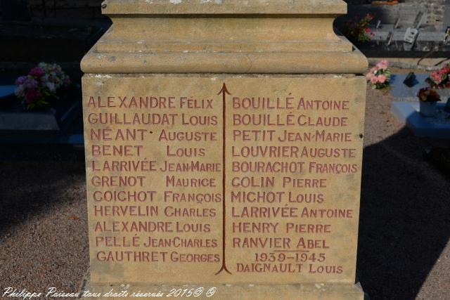 Monument aux Morts de Fertrève Nièvre Passion