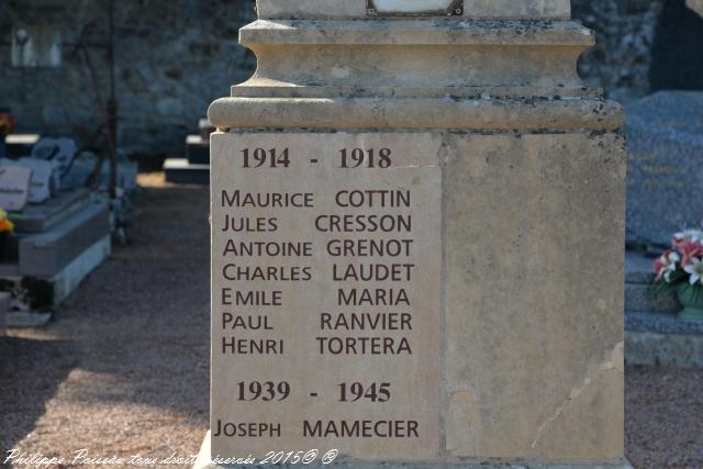 Monument aux Morts de Fertrève Nièvre Passion