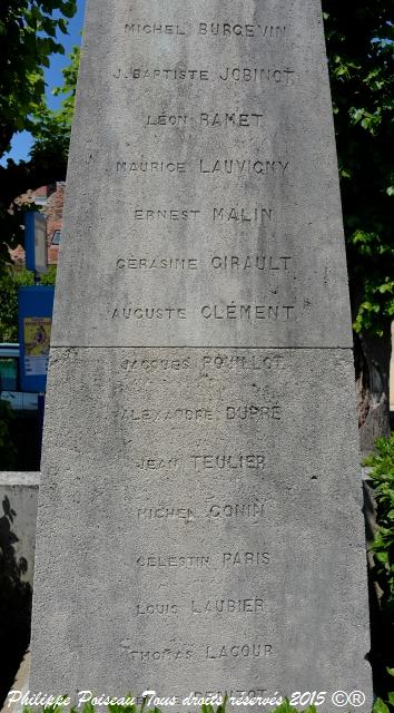 Monument aux Morts de Marzy Nièvre Passion
