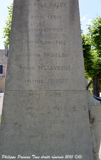 Monument aux Morts de Marzy Nièvre Passion