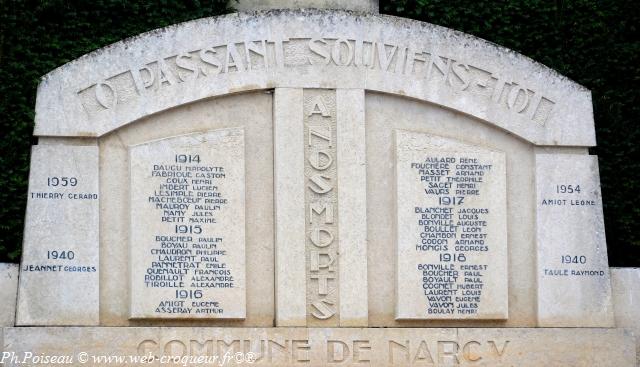 Monument aux morts de Narcy Nièvre Passion