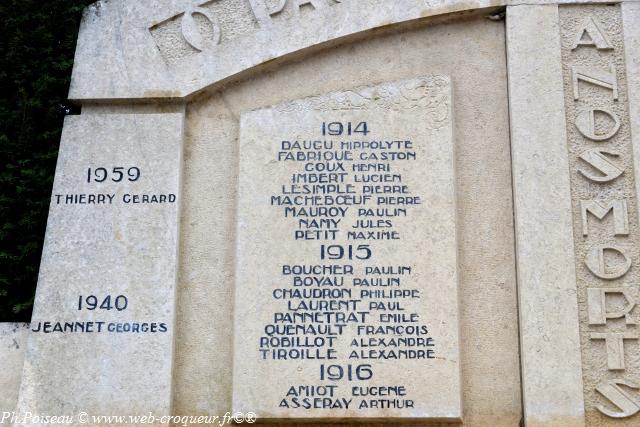 Monument aux morts de Narcy Nièvre Passion