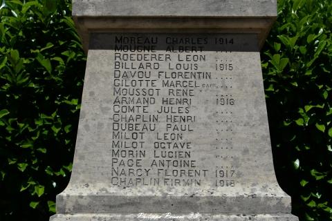 Monument aux morts de Saint Germain des Bois Nièvre Passion