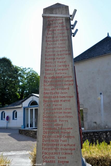 Monument aux morts de Corancy Nièvre Passion