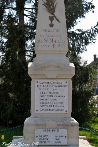 Monument aux morts de Saint Martin sur Nohain
