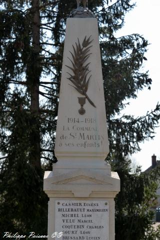 Monument aux morts de Saint Martin Sur Nohain