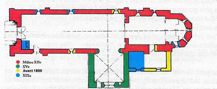 Plan de l'église de Garchy