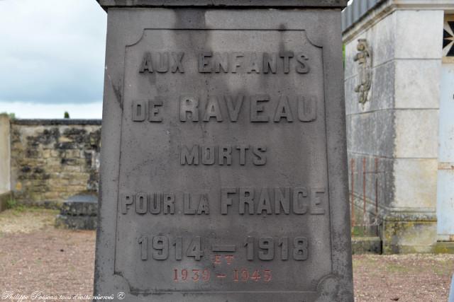Monument aux morts de Raveau Nièvre Passion