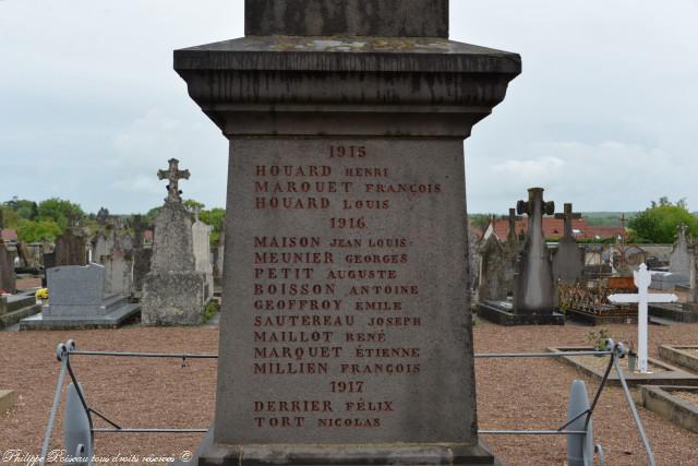 Monument aux morts de Raveau Nièvre Passion