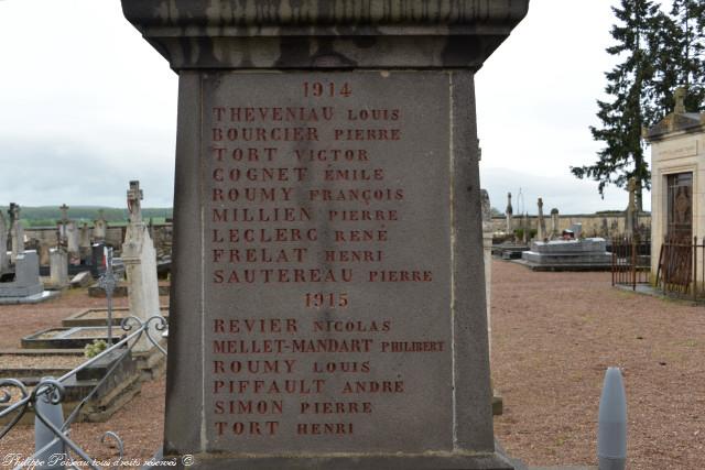 Monument aux morts de Raveau Nièvre Passion