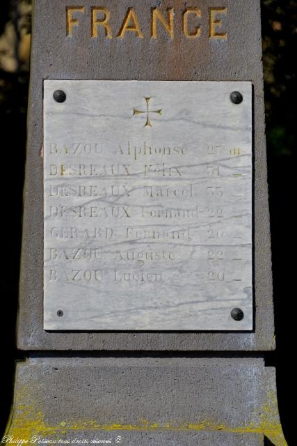 Monument aux Morts de Villiers le Sec