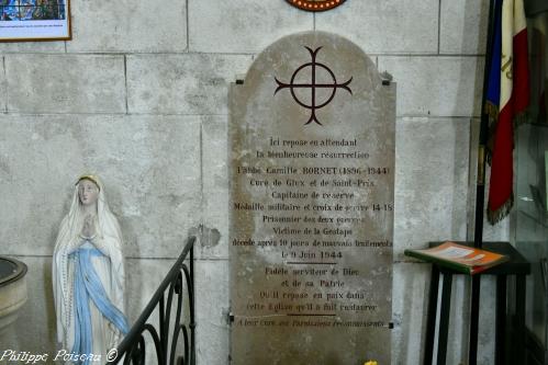 Intérieur de l'Église de Glux en Glenne Nièvre Passion