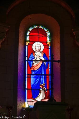 Intérieur de l'Église de Glux en Glenne Nièvre Passion