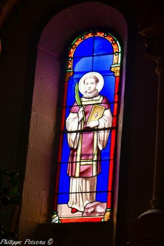 Intérieur de l'Église de Glux en Glenne Nièvre Passion